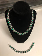 The JLo Cubic Zirconia Necklace & Bracelet Set
