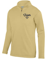 AG5507 New Orleans Saints Custom Embroidery Logo Dry-Fit Fleece Quarter-Zip Pullover