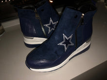 Load image into Gallery viewer, Dallas Cowboys Custom Logo Ladies Ankle Boots
