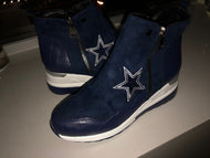 Dallas Cowboys Custom Logo Ladies Ankle Boots