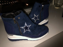 Load image into Gallery viewer, Dallas Cowboys Custom Logo Ladies Ankle Boots
