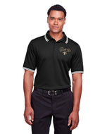 DG20C New Orleans Saints Embroidery CrownLux Performance Plaited Tipped Polo