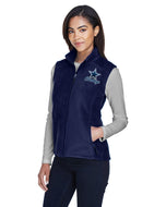 78191 Dallas Cowboys Embroidery Ladies Journey Fleece Vest