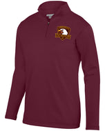 AG5507 McDonogh 35 Roneagles Embroidery Men Dry-Fit Fleece Quarter-Zip Pullover