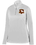 AG5509 McDonogh 35 Roneagles Embroidery Ladies Dry-Fit Fleece Quarter-Zip Pullover