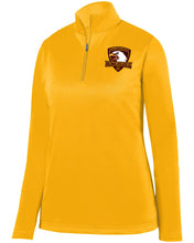 Load image into Gallery viewer, AG5509 McDonogh 35 Roneagles Embroidery Ladies Dry-Fit Fleece Quarter-Zip Pullover
