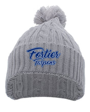Load image into Gallery viewer, 643K Alcee Fortier Embroidery Cable Knit Pom-Pom Beanie
